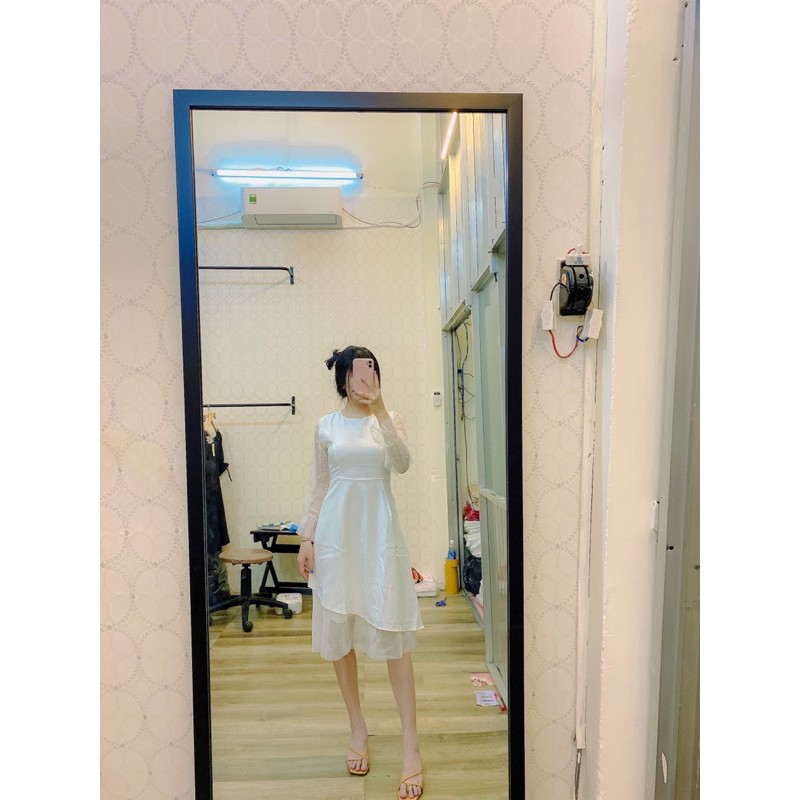 [Hàng mới] Đầm thiết kế đầm nữ trắng dễ thương mặc dạo phố dự tiệc cực xinh chất min đẹp