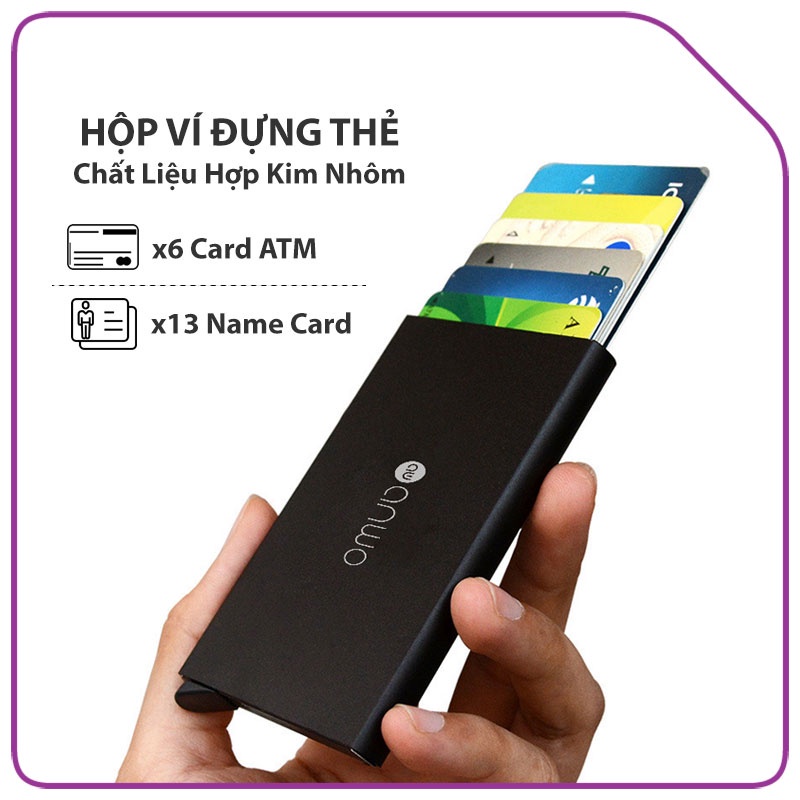 Ví Đựng Thẻ Ngân Hàng ATM Card, Hộp Để Danh Thiếp Name Card, Chất Liệu Hợp Kim Nhôm Cao Cấp Nhỏ Gọn !