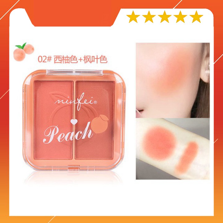 Phấn Má Hồng 💕Freeship💕 Phấn Má Hồng  2 Ô Peach Hàng Nội Địa Trung, Mắt Xinh, Đẹp Mê Ly
