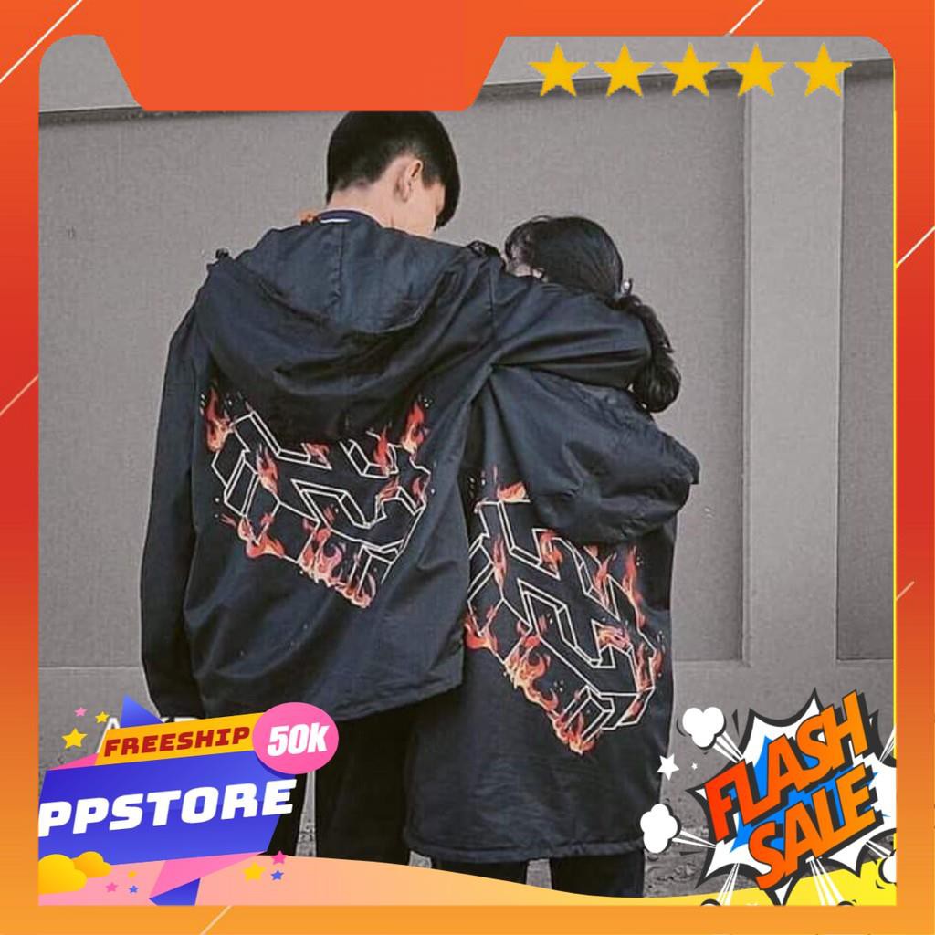 ÁO KHOÁC DÙ CHIẾC LÁ CHỮ THẬP LỬA SIÊU COOL ❤️FREESHIP❤️