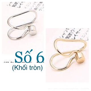 Bông tai kẹp vành kiểu 1 chiếc