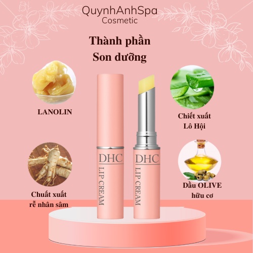 Son dưỡng môi DHC Lip Cream 1,5g , dưỡng ẩm, giảm thâm môi quynhanhspa20
