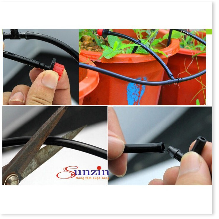 Bộ kit tưới cây, tưới rau 20 đầu phun, độ dài dây 10 mét