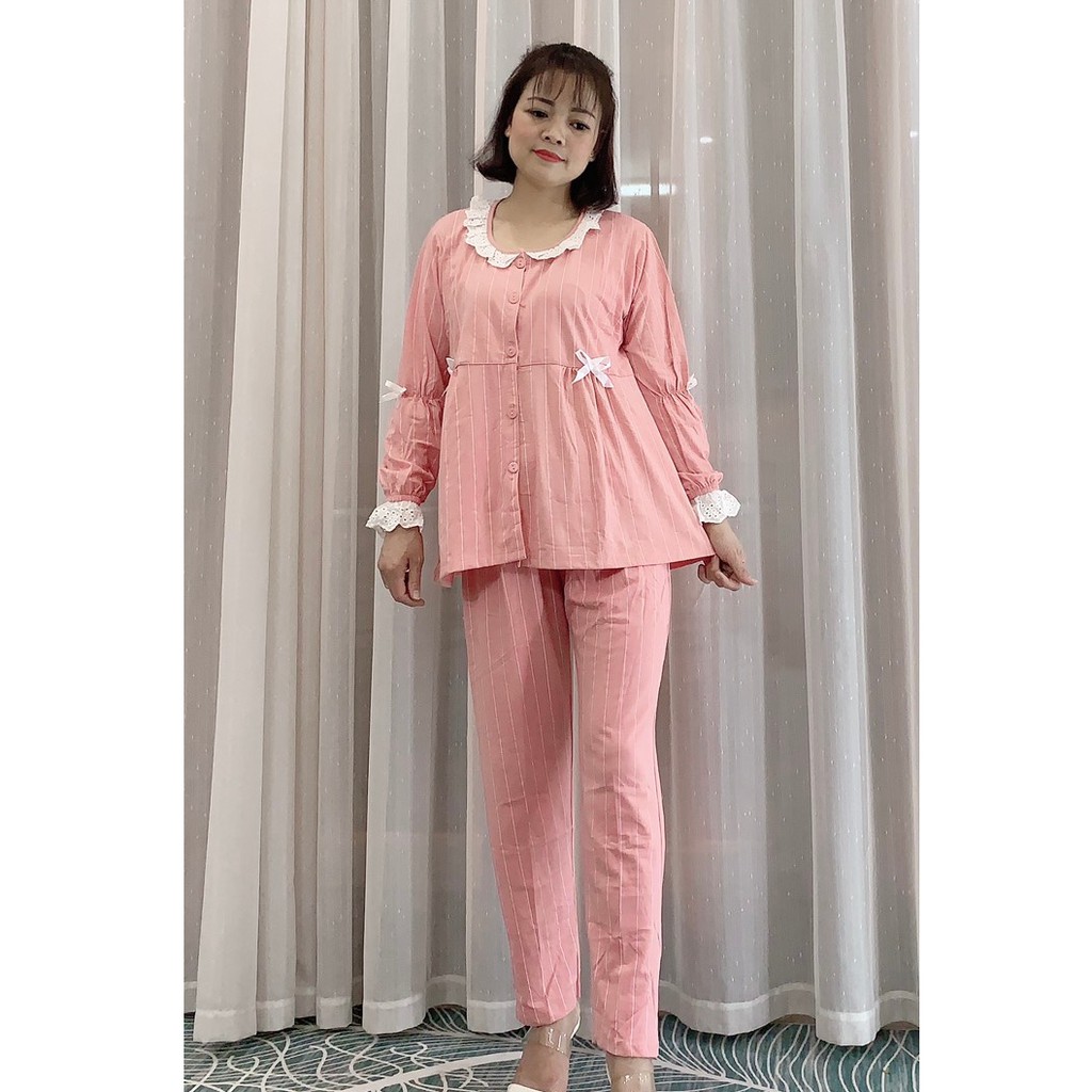 Bộ bầu và sau sinh cotton dài tay Thu Đông - 𝐁𝐃𝟓𝟓