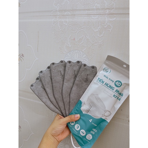 (COMBO) 5 CHIẾC Khẩu trang KF94  Mask 4 Lớp Chống Bụi Mịn Và Kháng Khuẩn Hàng Cao Cấp