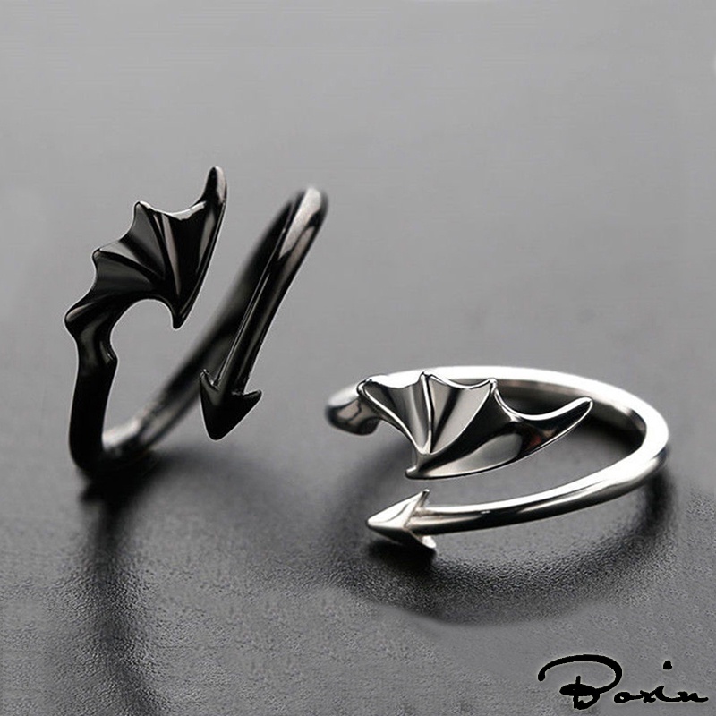 Nhẫn Đôi Hình Rồng Phong Cách Gothic Punk Cho Nam Và Nữ