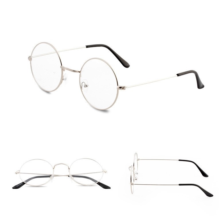 Kính thời trang gọng tròn, không độ, phiên bản Hàn Quốc cho nam thanh nữ tú - KM15