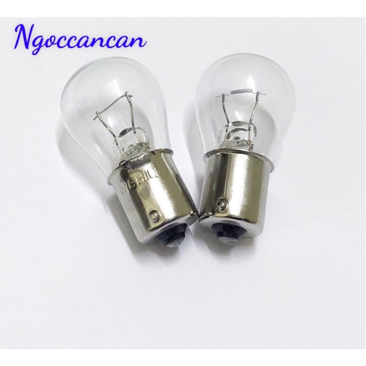 Combo 2 Bóng Đèn Hậu AUTTECH Đui Cài 1 Tóc 12V 21W hoặc 24V 21W