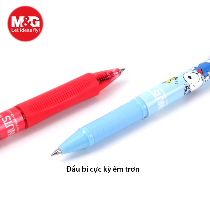 Bút bi tẩy SKP61118 hình chú chó Snoopy siêu cute nét 0.5 kiểu bi viết cực êm và xóa sạch sẽ