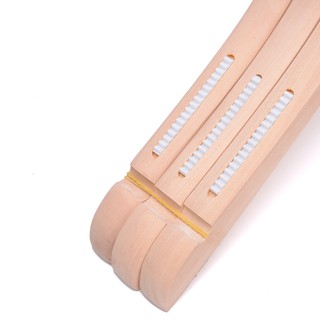 Móc gỗ không sơn treo quần áo 38cm (10 móc)