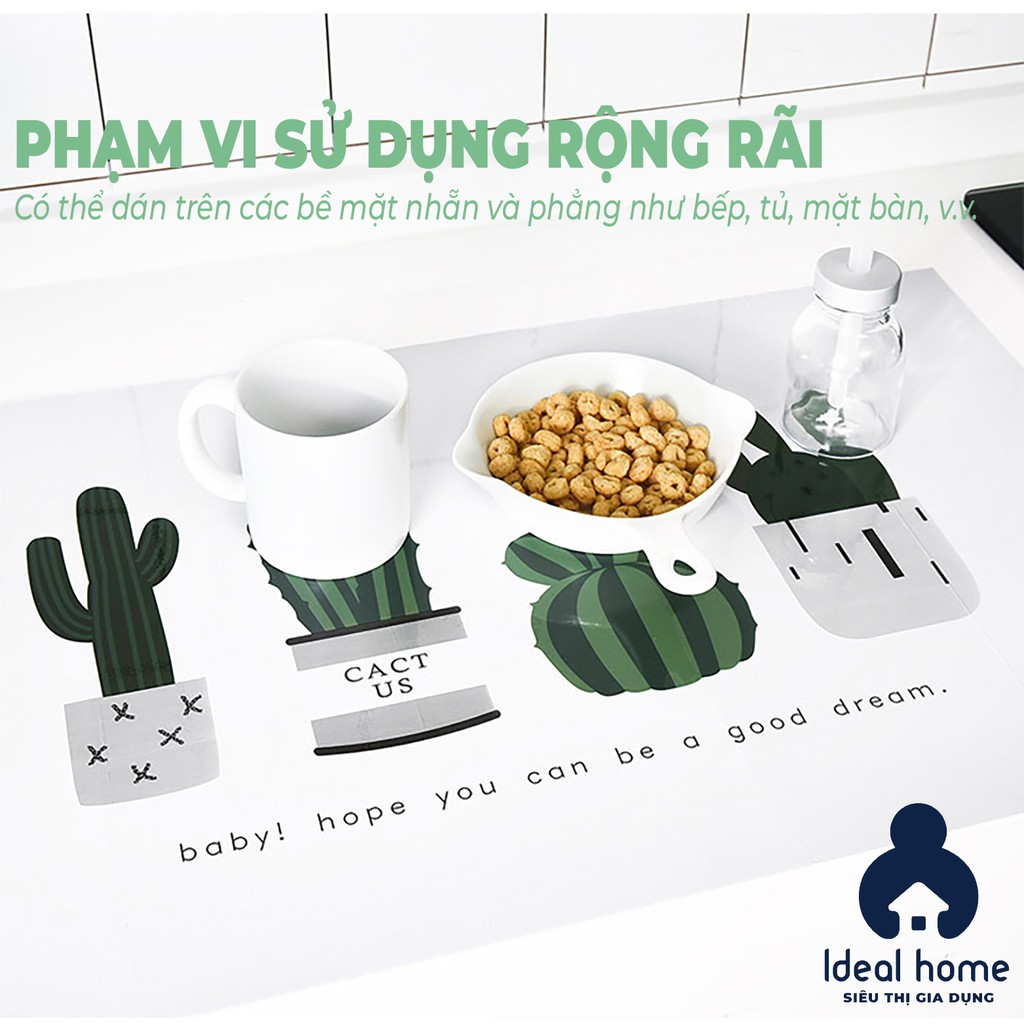 [CHỐNG DẦU] Giấy Dán Tường Bếp Chống Dầu Chịu Nhiệt Cao Cấp - IDEAL HOME