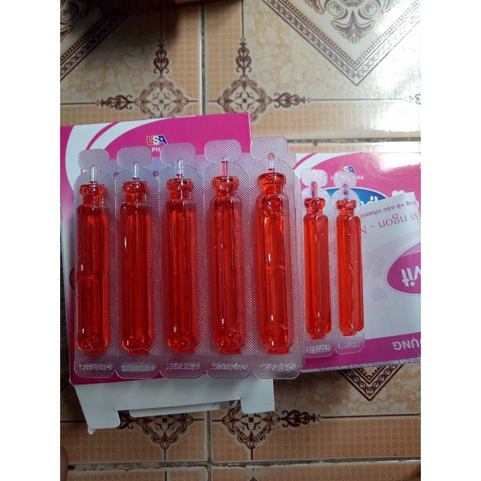 Alphavit Ăn Ngon Ngủ Tốt - Siro Ăn Ngon Ngủ Tốt Cho Bé - Hết Lo Trẻ Biếng Ăn - Hộp 20 Ống Nhựa Bẻ Ngọt Thơm Dễ Uống