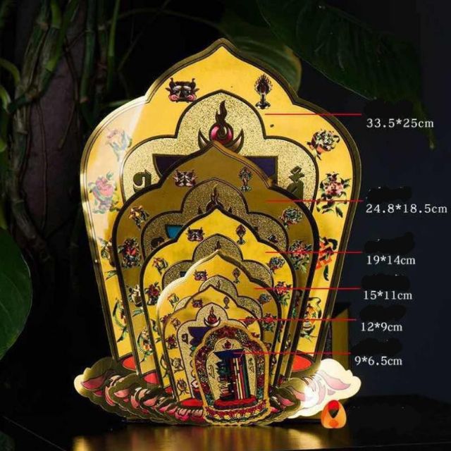 MIẾNG DÁN THẬP TỰ TẠI (KALACHAKRA)
