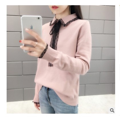 Áo Sweater Dệt Kim Mỏng Dáng Rộng Phong Cách Hàn Quốc Thời Trang Mùa Thu Cho Nữ | BigBuy360 - bigbuy360.vn