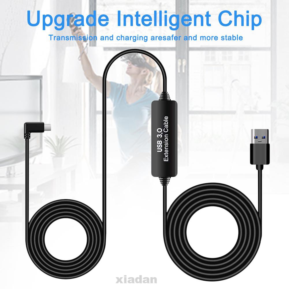 Link Cable Soft Fast Charging Data Transfer VR Game Gaming PC With Signal Booster For Oculus Quest