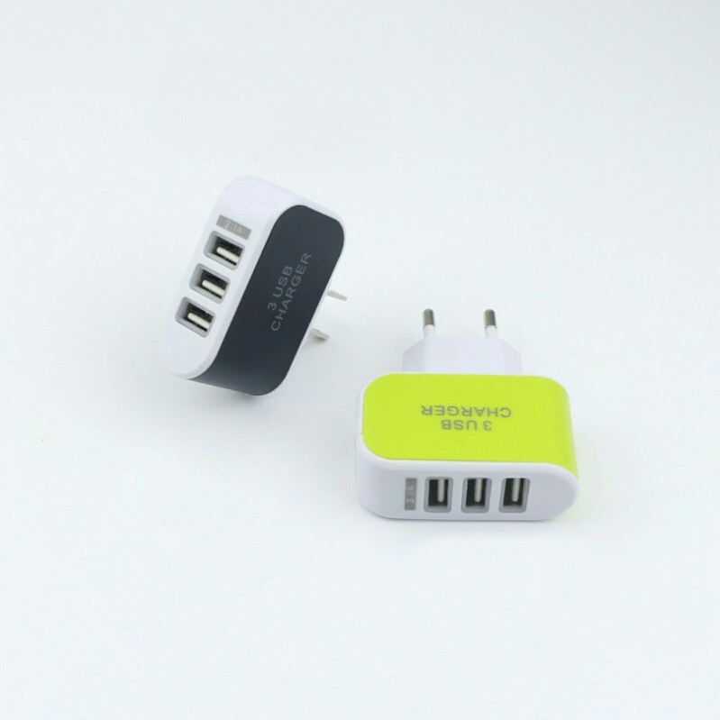 Cóc Sạc 3 Cổng USB Tiện Lợi