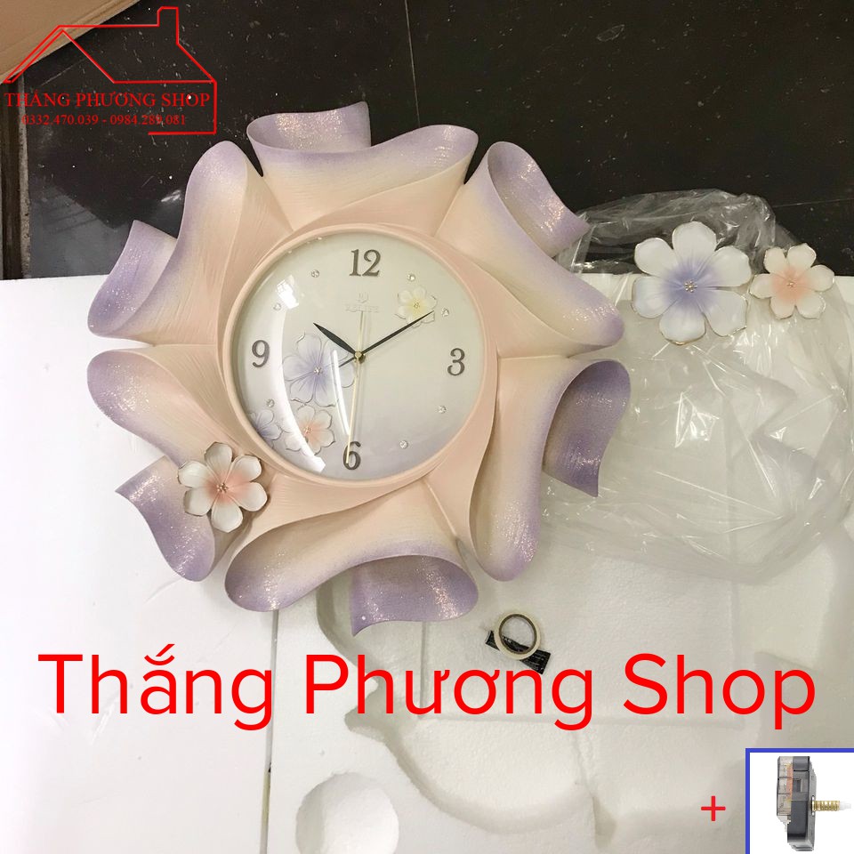 Đồng Hồ Treo Tường Hoa Bát Tiên TP-028T (Tặng Máy Đồng Hồ Thay Thế)