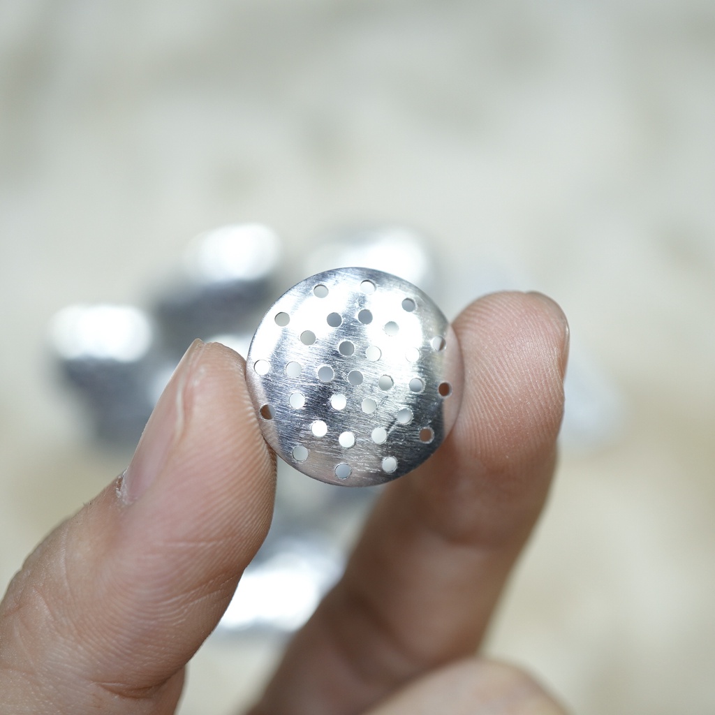 20 miếng đế lỗ, đế hoa 18mm làm phụ kiện trang trí handmade