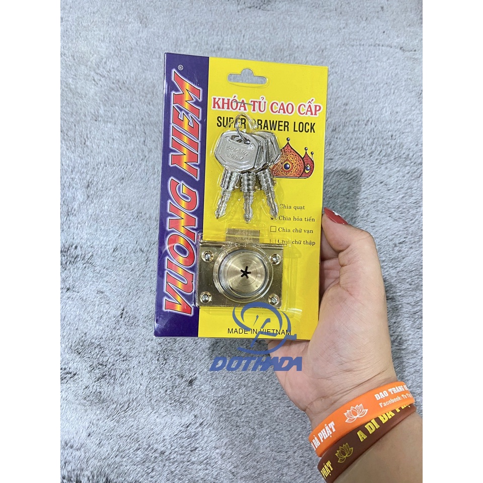 Khóa tủ đồng thau cao cấp Vương Niệm