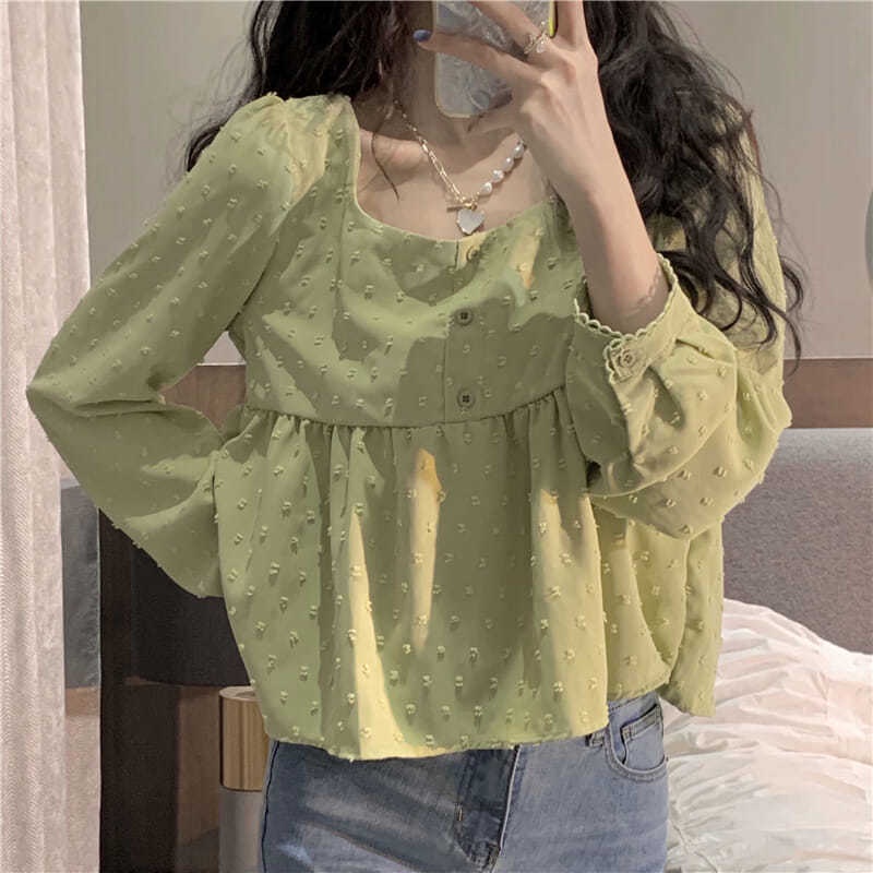 Áo kiểu BH form rộng phong cách Hàn Quốc đơn giản cho nữ