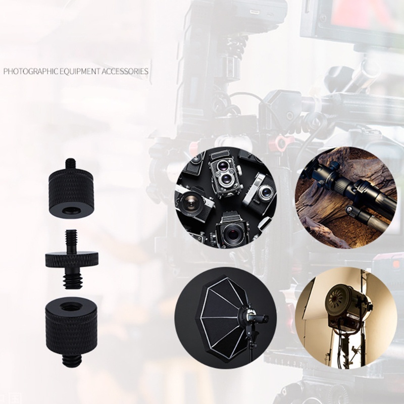 Set 2 Ốc Chuyển Đổi Đầu Đực 1 / 4 &quot;- 20 Sang Đầu Đực M4 M5 M6 M8 M10 Chuyên Dụng Cho Giá Đỡ Ba Chân Máy Ảnh