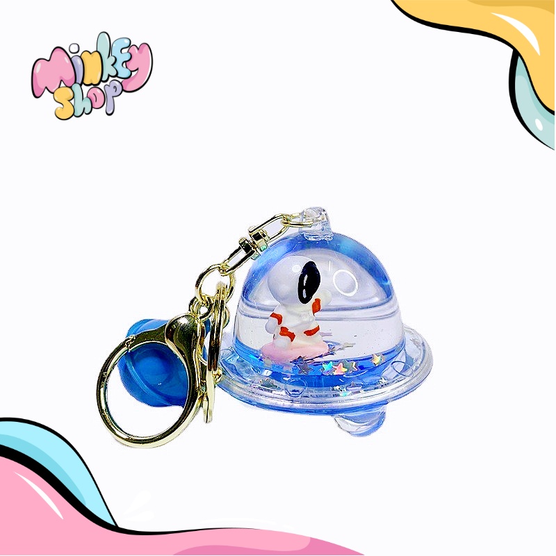 Móc Khóa PHG Đĩa Bay Nhiều Hình Cute, Phụ Kiện Túi Xách Dễ Thương - Minkey