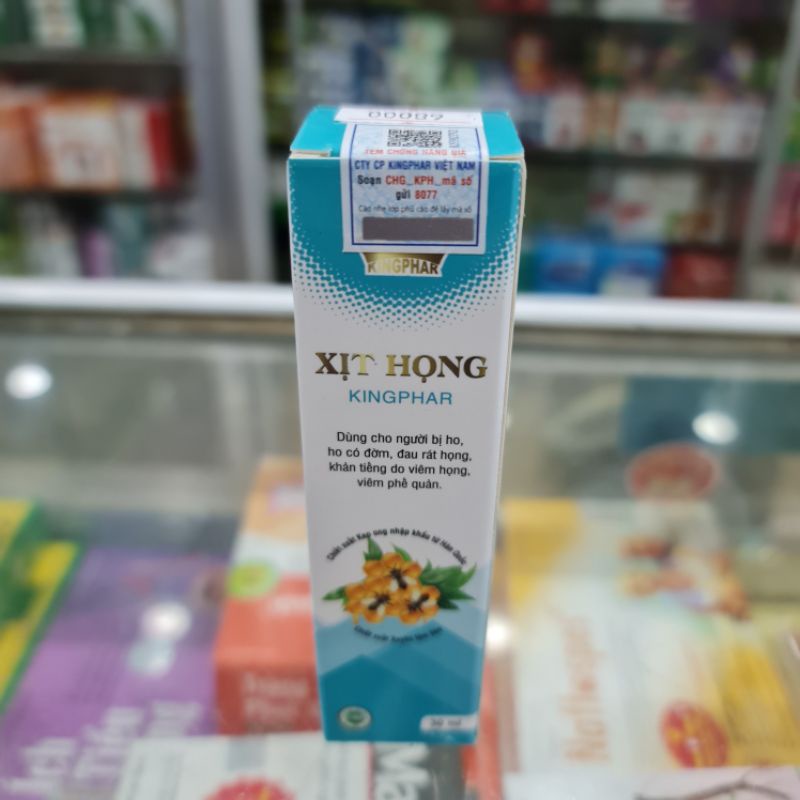 Xịt họng Keo ong Xuyên tâm liên Kingphar ⚡ Nguyên liệu Hàn Quốc ⚡ Giảm ho, rát họng, viêm đường hô hấp