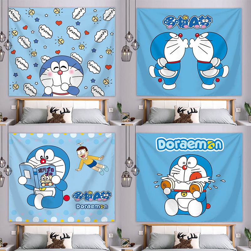 - TRANH VẢI TREO TƯỜNG DORAEMON DECOR PHÒNG SIÊU DỄ THƯƠNG