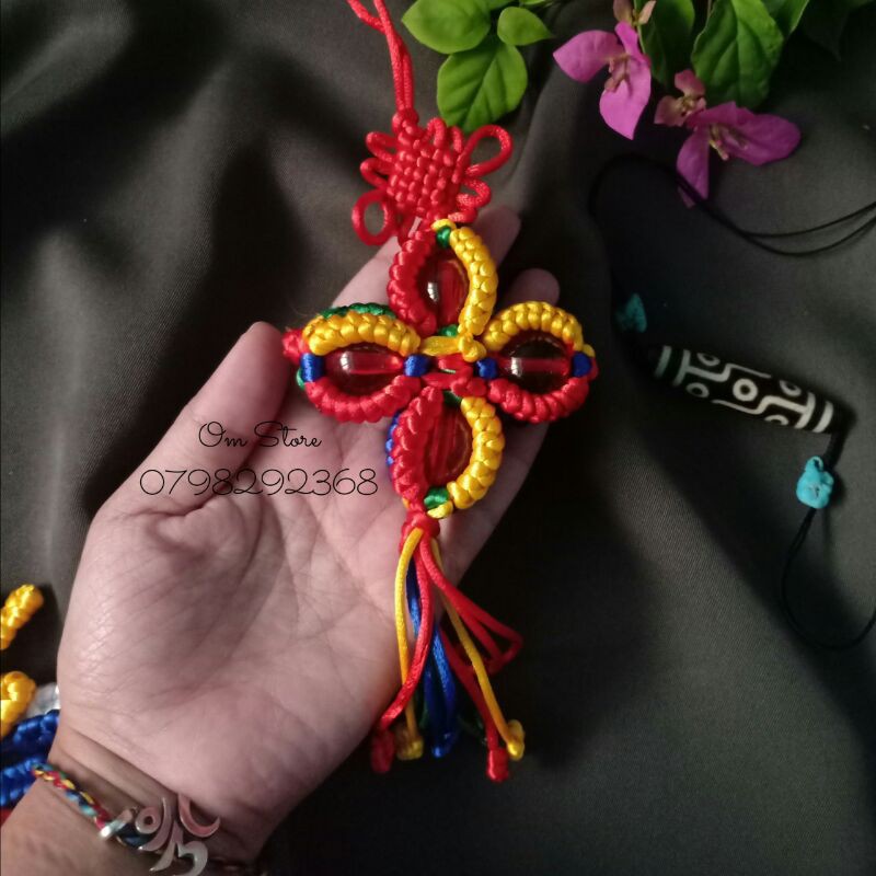 Dây treo handmade Chày Kim Cang Đôi Tây Tạng