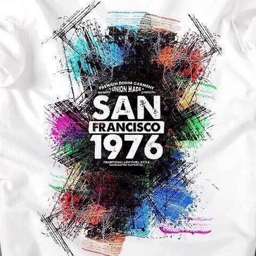 Áo thun ngắn tay nam❤️Freeship 50K❤️ chất thoáng mát họa tiết SanFrancisco 1976 CZ06