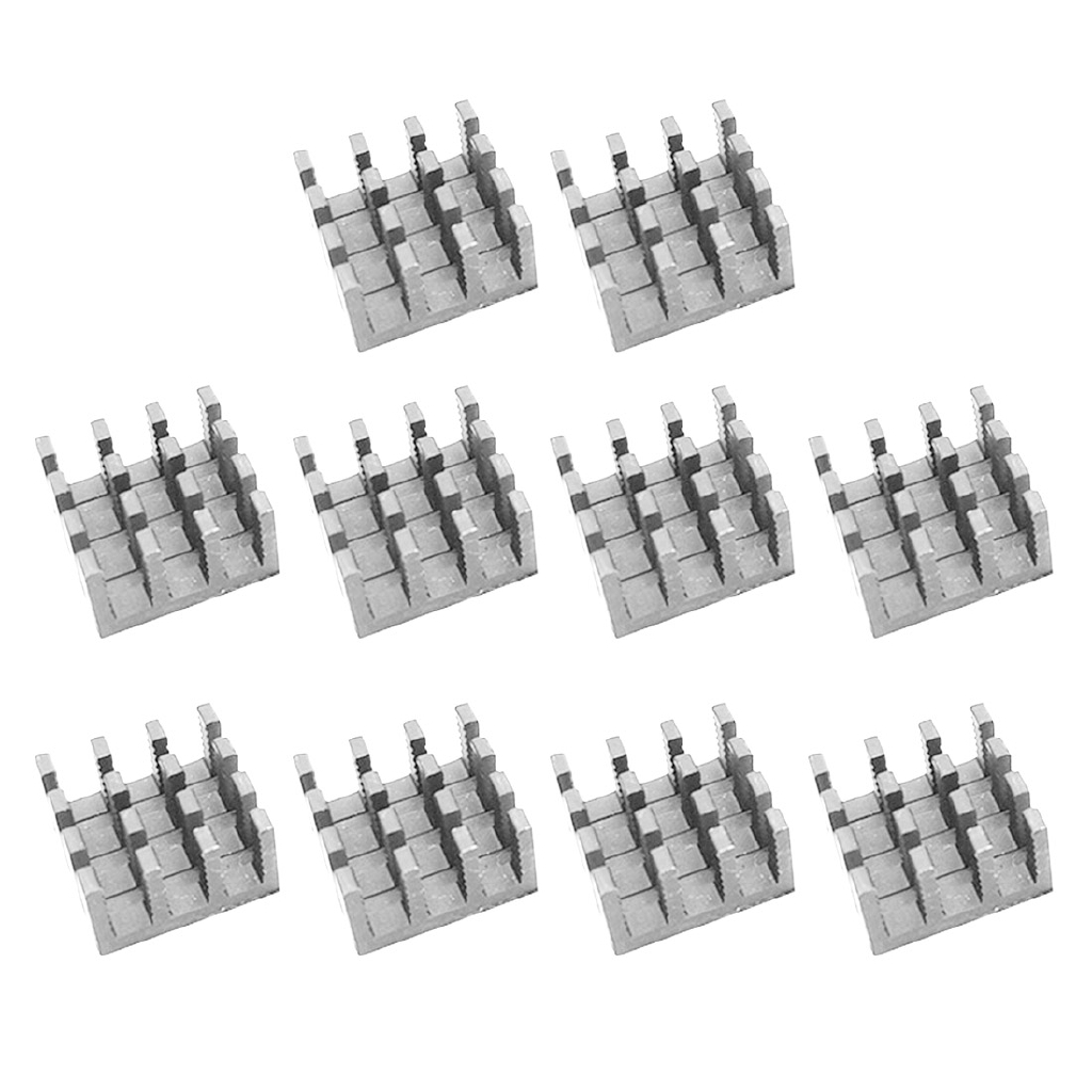 Set 10 Bộ Tản Nhiệt Bằng Nhôm 14X14X8Mm Chuyên Dụng Cho Máy Tính