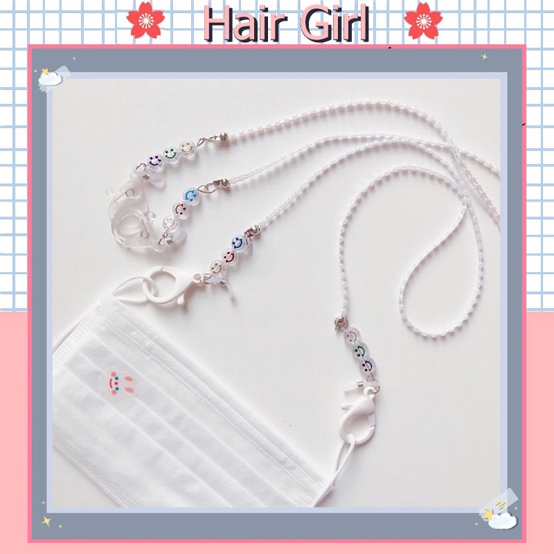 Dây Đeo Khẩu Trang Hình Mặt Cười Phong Cách Hàn Quốc Thời Trang 2022