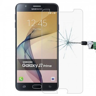Kính cường lực trong suốt Samsung Galaxy J7 Prime (Kèm miếng lau)