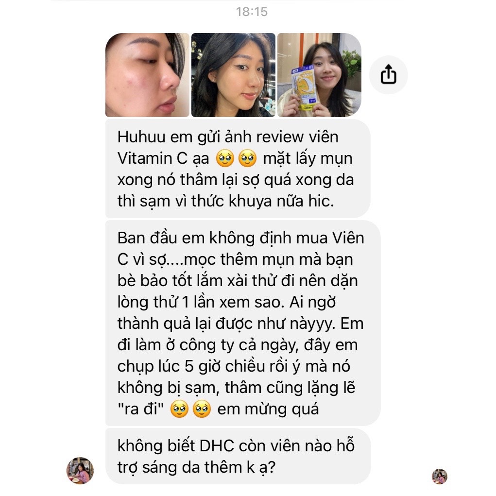 Viên uống DHC Bổ sung Vitamin C Nhật Bản 60v/gói