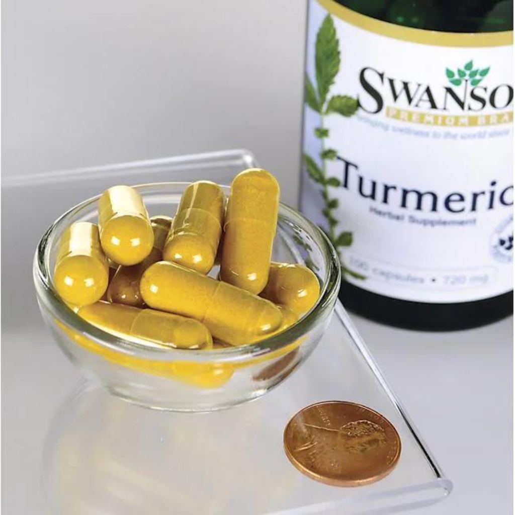 Viên Uống Hỗ Trợ Dạ Dày, Làm Đẹp Da Full Spectrum Turmeric 720mg 100 viên Swanson của Mỹ
