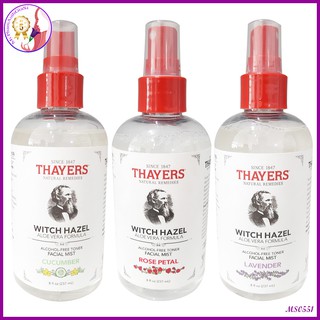 NƯỚC HOA HỒNG DẠNG XỊT THAYERS ALCOHOL FREE WITCH HAZEL TONER 237ML