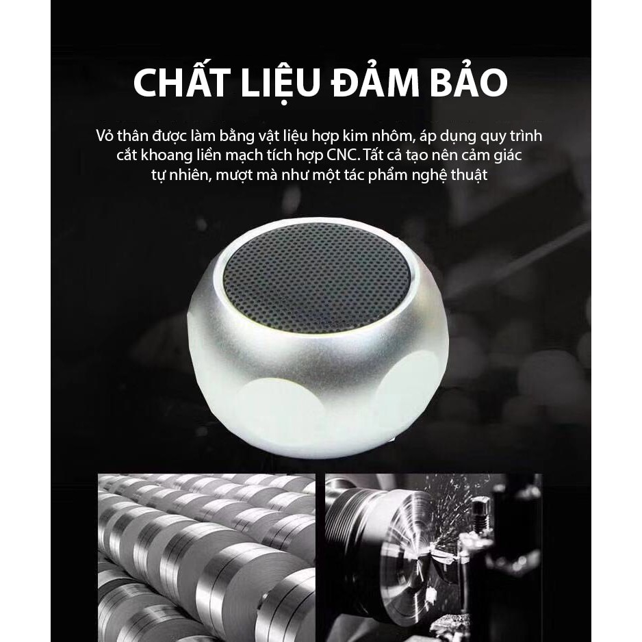 Loa bluetooth nghe nhạc GrownTech M10 siêu mini, dòng cao cấp kèm dây bass trầm