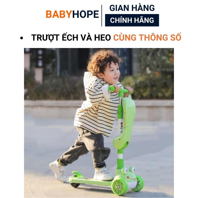 Xe trượt Scooter Heo đa năng 2 in 1 có nhạc và phát sáng, Bảo Hành 6 tháng, xe Scooter chòi chân cho bé chịu lực &gt;100kg