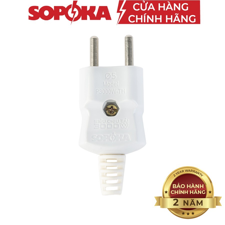 Phích cắm siêu chịu tải SOPOKA P3000W-TH thân hẹp