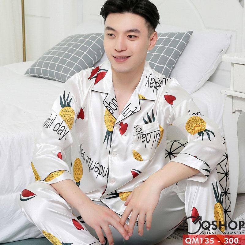 BỘ ĐỒ PIJAMA TRÁI THƠM NAM QM135