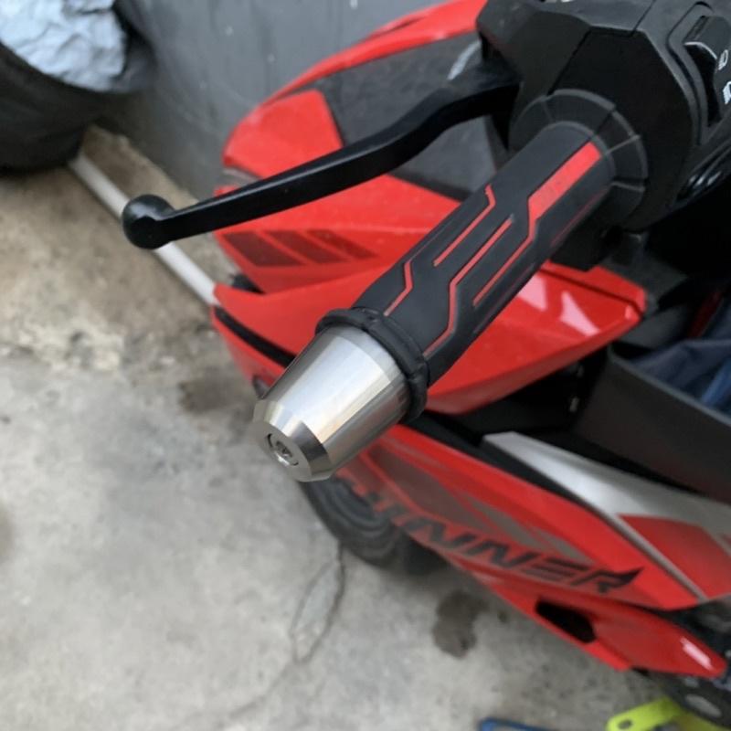 Cặp Gù Inox 304 CNC siêu nặng 350g chống rung tay lái Tặng 2 món