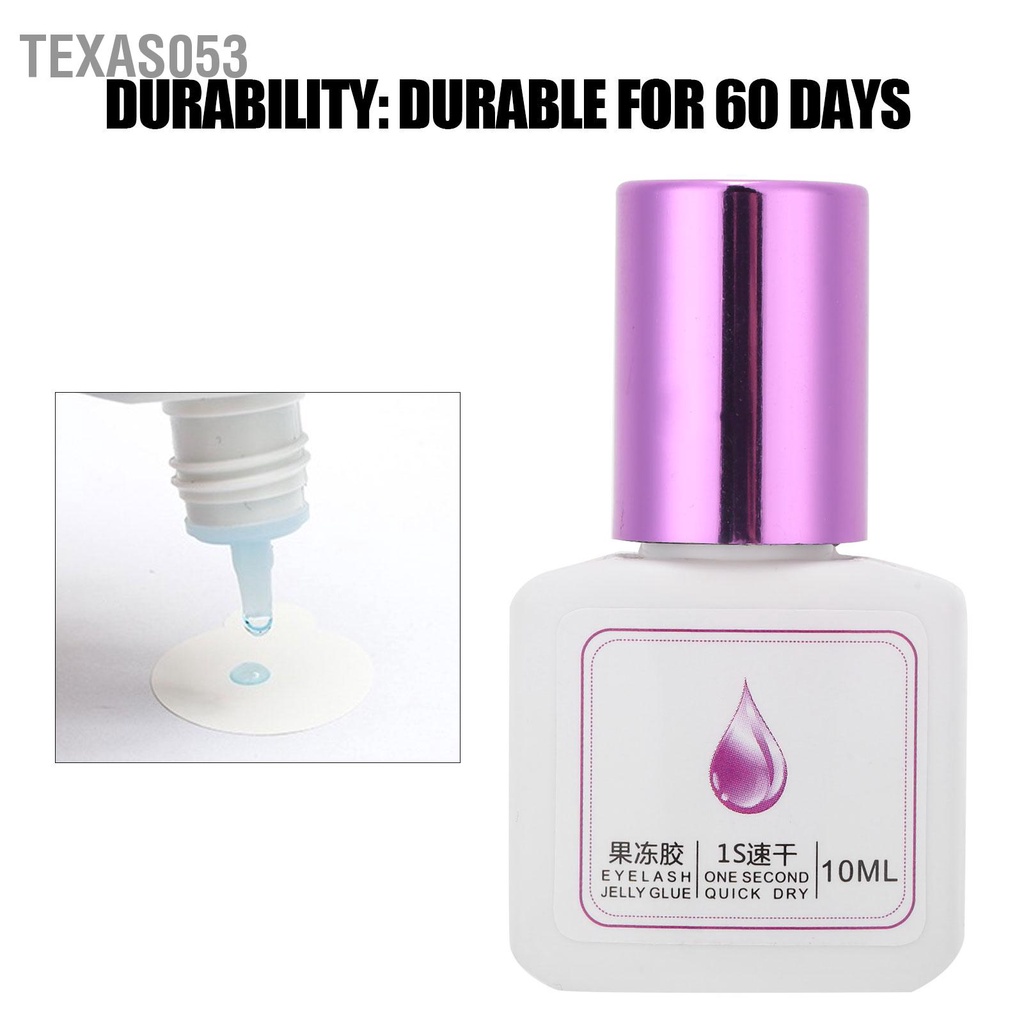 💕Hàng Sẵn 10ml Keo nối mi dán Màu tím trong suốt cao cấp Khô nhanh Kéo dài