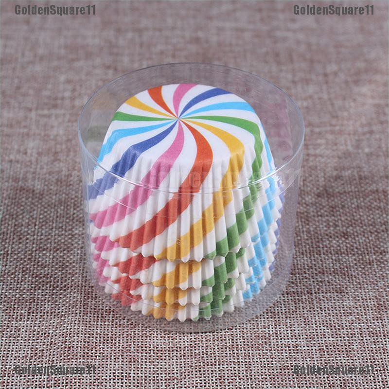 Set 100 CốC GiấY ĐựNg BáNh cupcake NhiềU MàU SắC