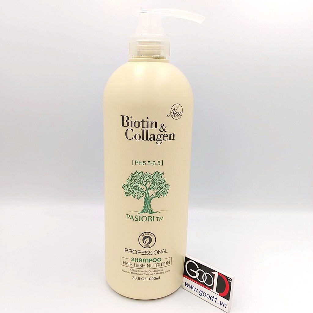 Dầu Gội Dầu Xả Biotin Collagen 1000ml Italy Cao Cấp