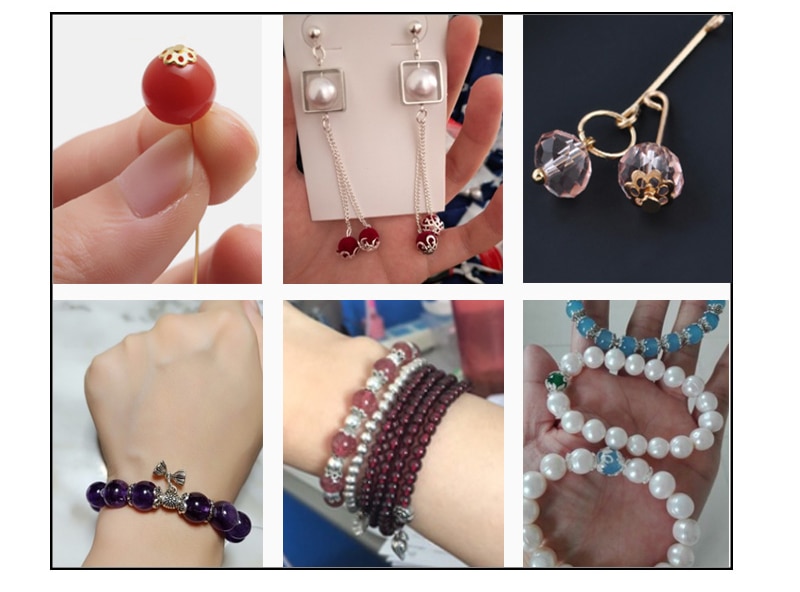 Beadia Túi hạt cườm xỏ lỗ nhiều màu sắc làm đồ trang sức thủ công