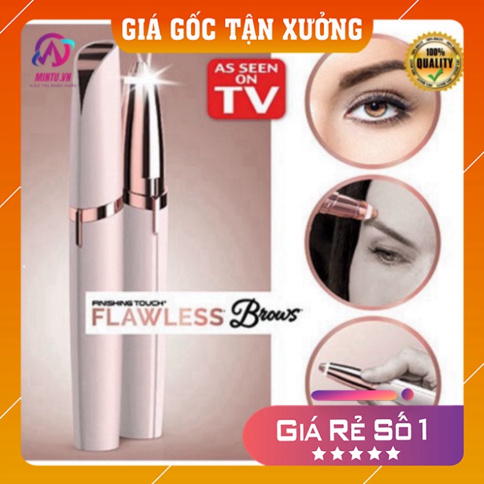 Máy Tỉa Lông Mày ❤️𝑭𝒓𝒆𝒆𝒔𝒉𝒊𝒑❤️ Bút Tỉa Lông Mày, Máy Tỉa Lông Mày Cao cấp Flawless Brows Dùng Pin