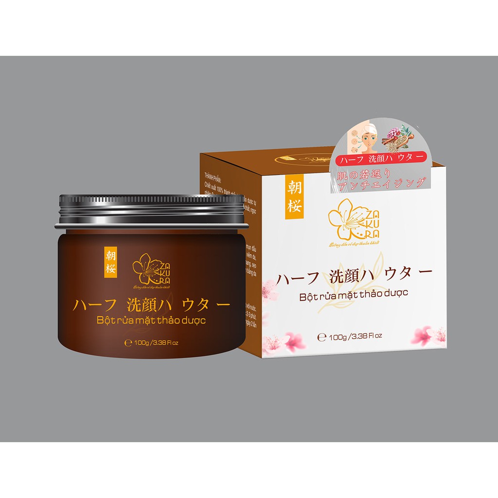 [Siêu Hot] Bột Rửa Mặt Thảo Dược ASA ZAKURA 100g - Da Sạch Hết Mụn Trắng Hồng Rạng Rỡ | BigBuy360 - bigbuy360.vn