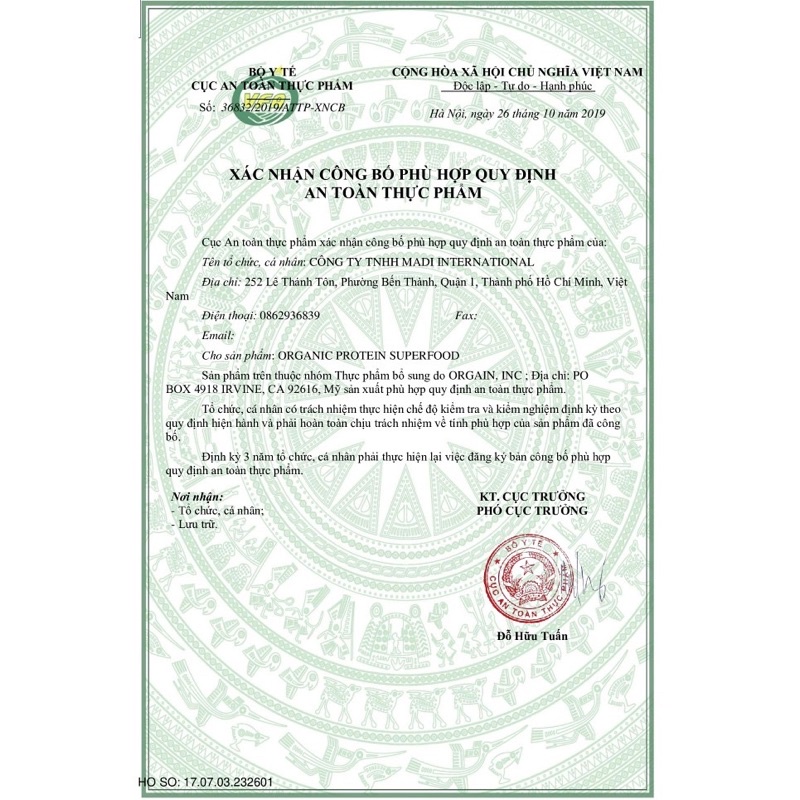 Bill Mỹ + Air - Bột Uống Dinh Dưỡng Orgain Organic Protein