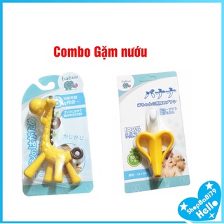 Gặm nướu cho bé hình hươu và gặm nướu chuối Babuu baby nhật bản cho bé tập ăn dặm