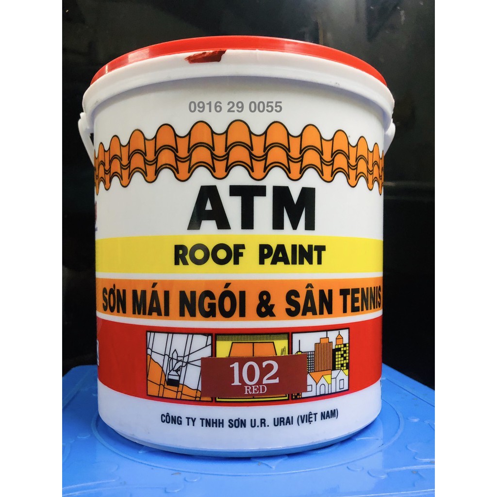 Sơn Tennis ATM Roof Paint màu đỏ 3,5L (mã 102)